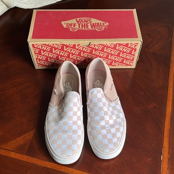 Vans Asher Checkerboard Sepia Rose Women’s size 9.5. Like New used condition. - Picture 2 of 10